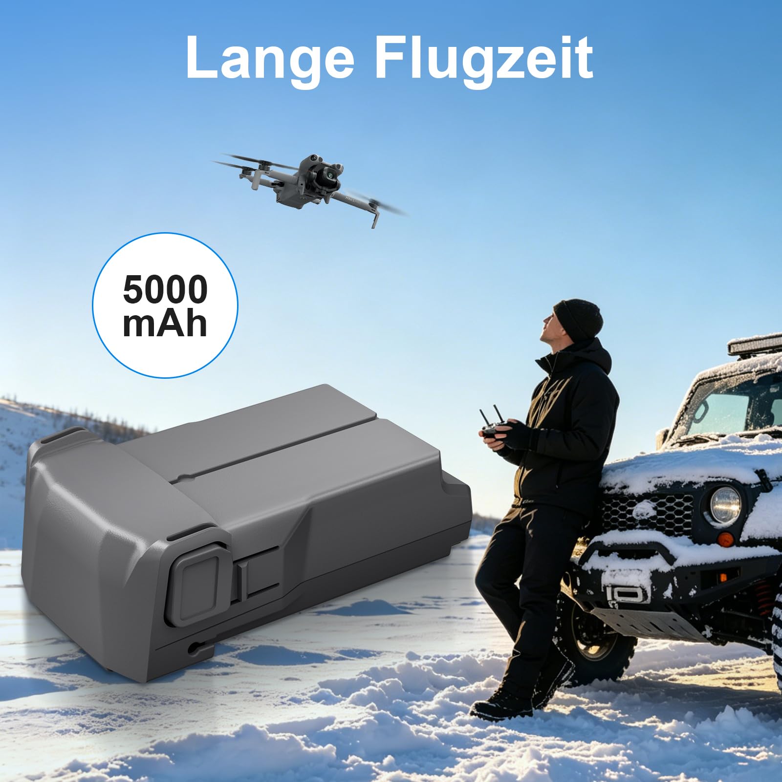 Mini 5 Pro / 4 Pro / 3 Serie Akku, 5000mAh 7.16V Intelligent Flight Akku, 47 Minuten Maximale (Nur für Original-Ladegeräte von DJI)