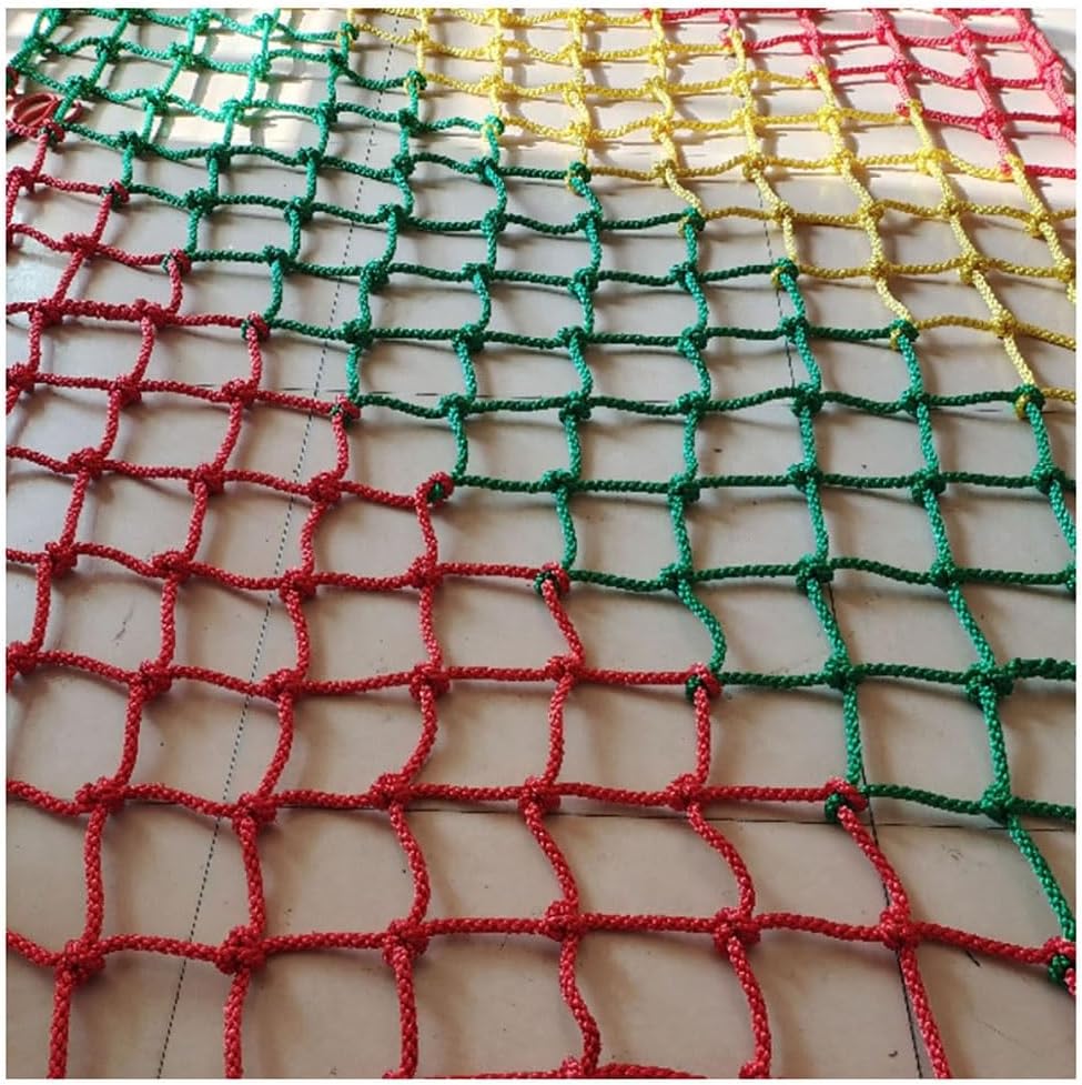 Kids Playground Climbing Net - Durable 6mm Thick Cargo Net for Outdoor Jungle Gym, Indoor Garden, Backyard Playset - Safety Swing Set Attachment, 1x1m Size