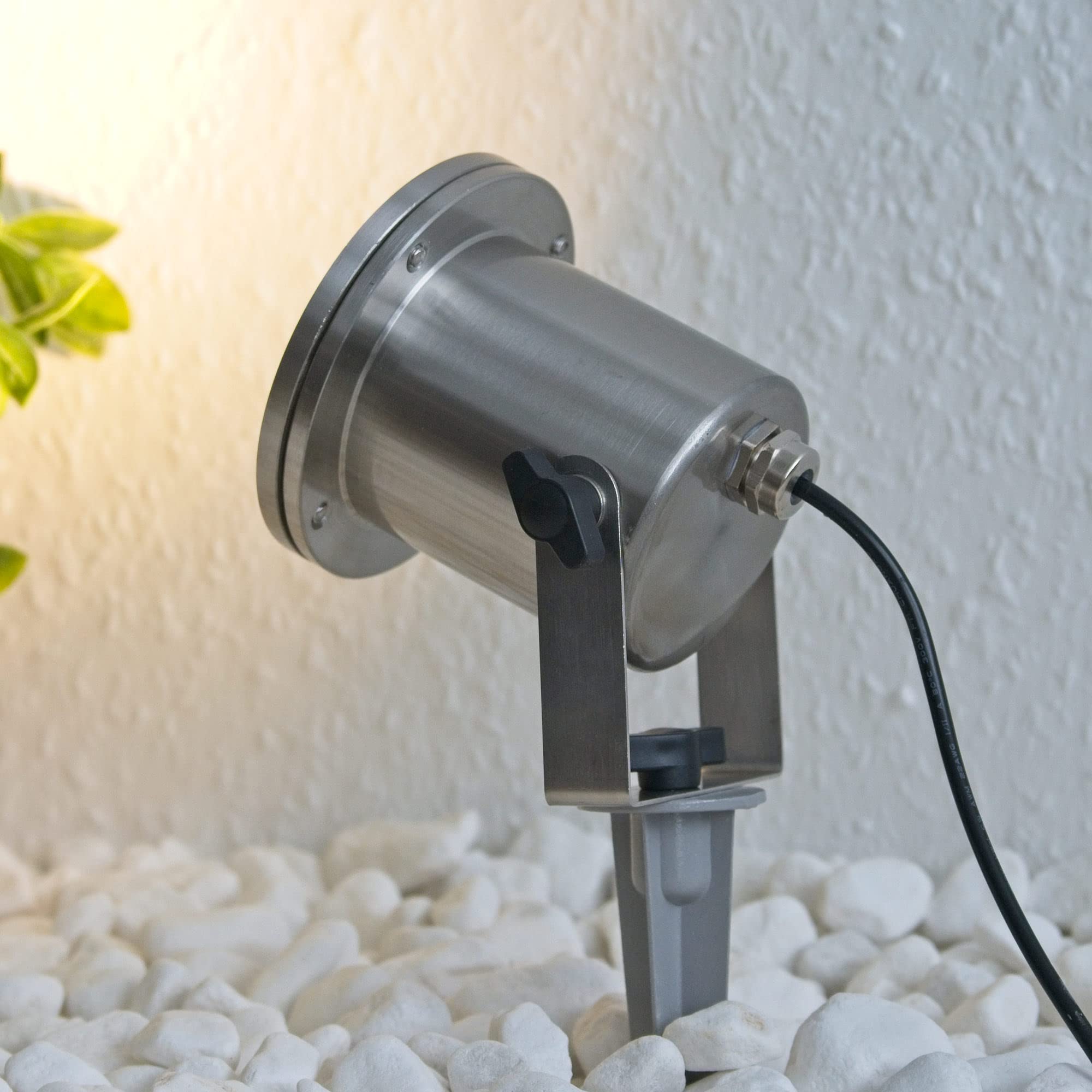 VBLED LED-Gartenstrahler Gartenteich Licht 12V, aus Edelstahl IP68 mit MR16 Leuchtmittel 5W