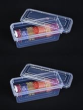 Homartel plastic Bangle box For Women,Jewellery box For Travelling,Poratble Chudi Organizer For Travel,Transparent One Rod Bangle Organiser (PACK OF - 2) (PACK OF - 2)