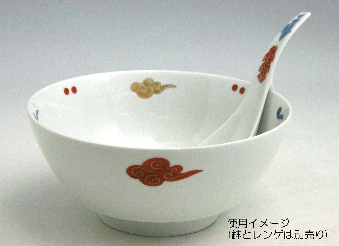 Amazon.co.jp: 有田焼 伝平窯 「 究極の レンゲ 」 ラーメン用 古生双