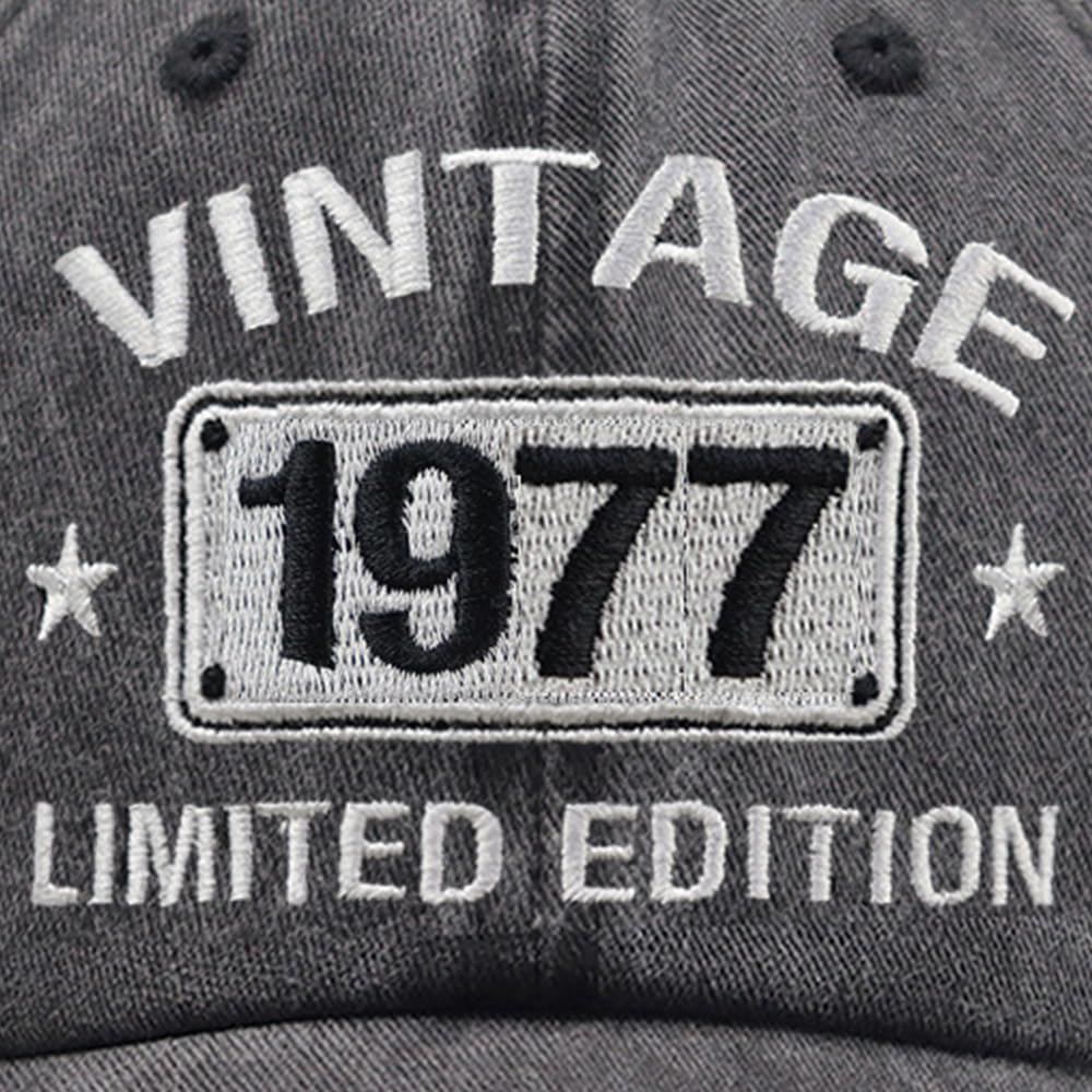 Vintage 1984 1983 1982 1981 1980 1979 1978 1977 1976 1975 Limited Edition Adjustable Embroidered Baseball Cap - Image 2