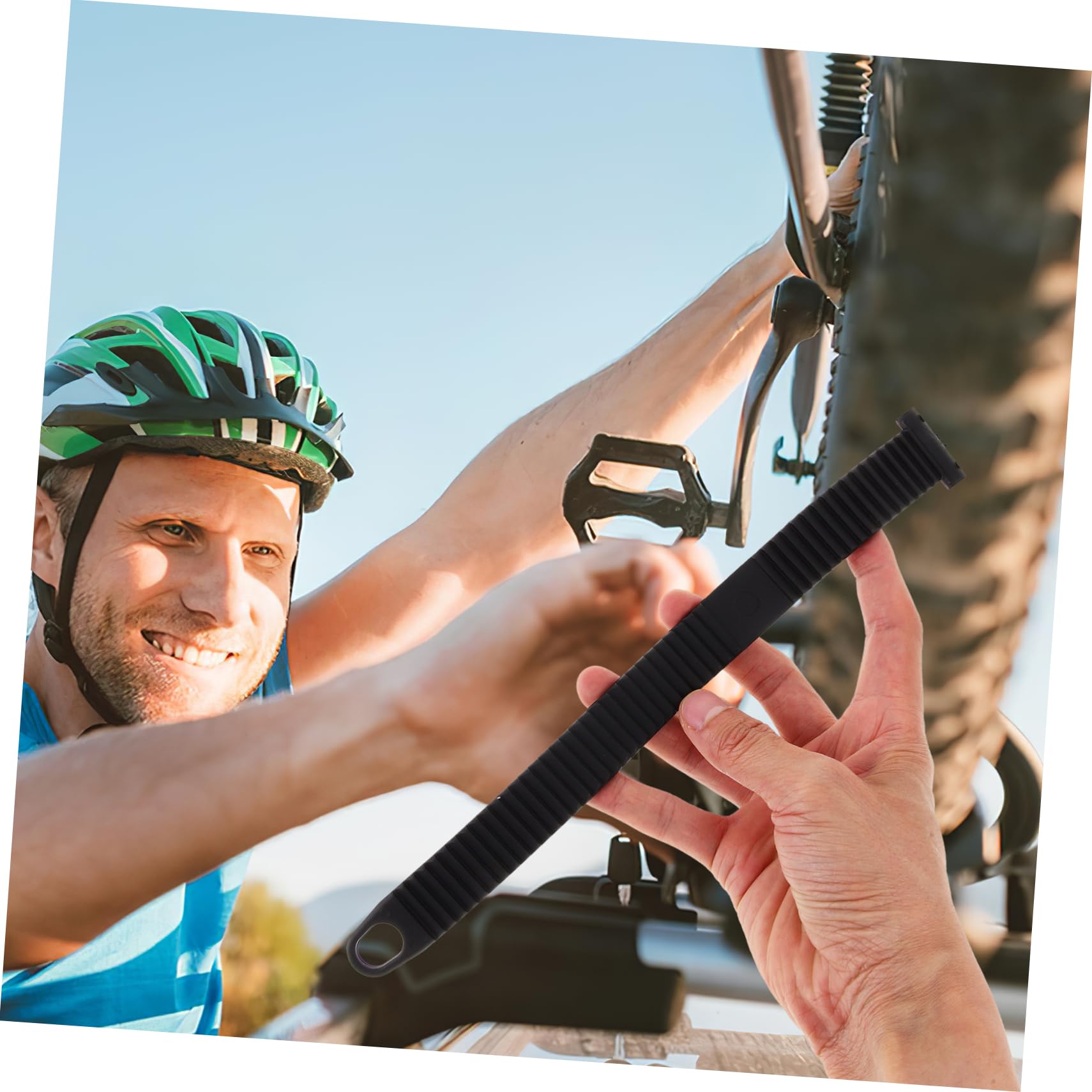 PartyKindom Roof Fixing Belt 3pcs Tie Down Straps Bungee Cords Secure Your Bike on Car Roof Heavy Duty