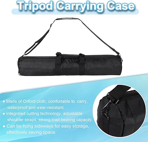 Miniatura 4 de PATIKIL Funda de transporte para trípode de 31.5 x 5.12 pulgadas, 1 bolsa de trípode acolchada de nailon con asas para soportes de luz, accesorios