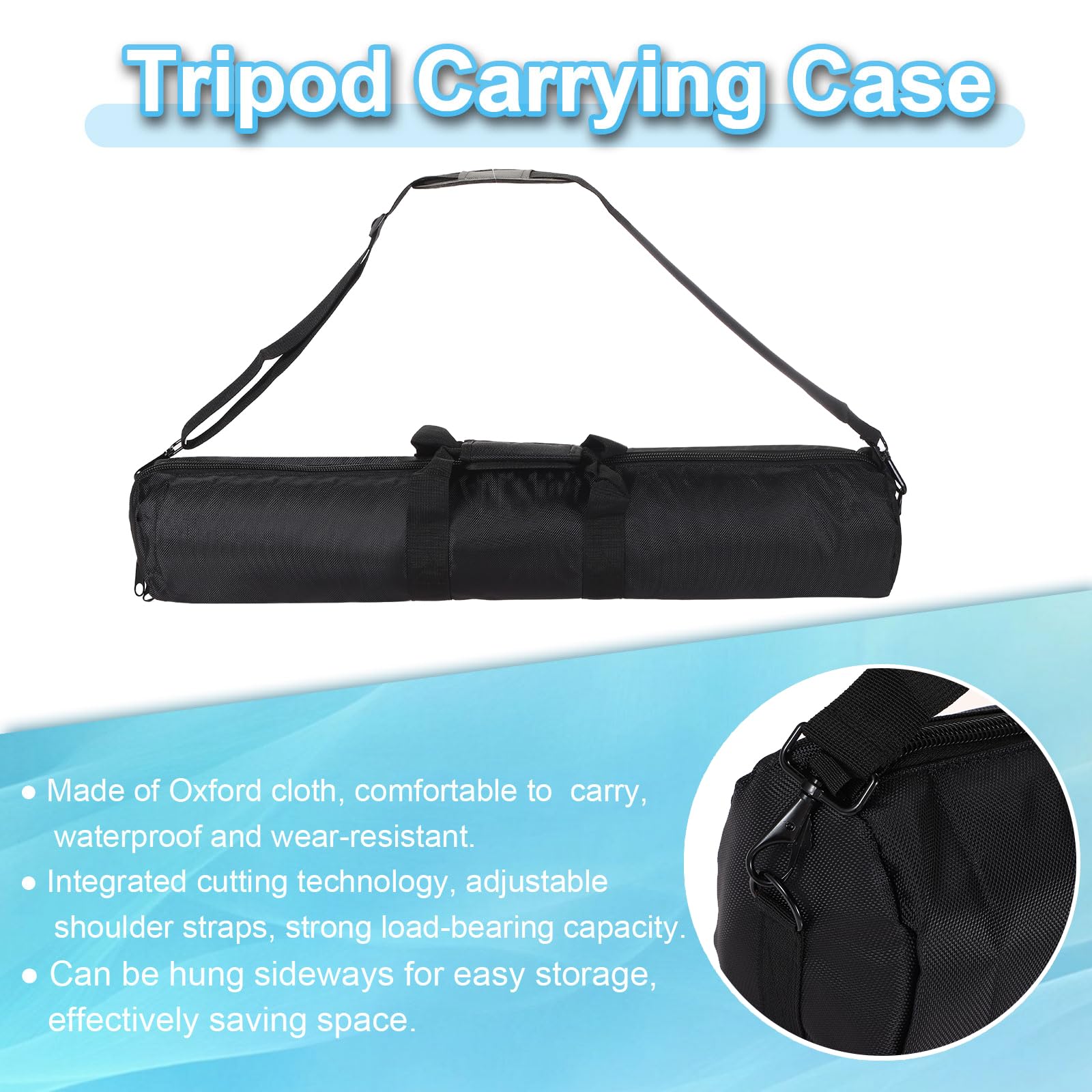 PATIKIL 31.5"x5.12" Étui de Transport pour Trépied Sac de Trépied Noir