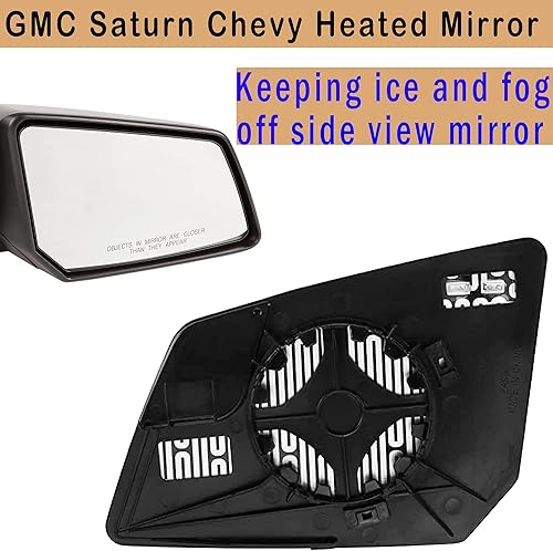 Miniatura 3 de Acadia - Espejo de cristal calefactable para el lado del pasajero, compatible con GMC Acadia Limited Saturn Outlook Chevy Traverse Power Espejo