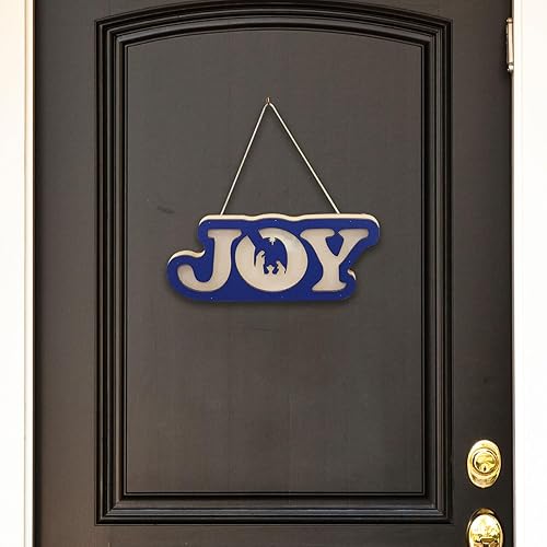 Miniatura 4 de Crenics Decoración de mesa de Navidad iluminada, letrero de mesa religiosa de Jesús de Navidad, decoración de puerta de Navidad, letreros de madera