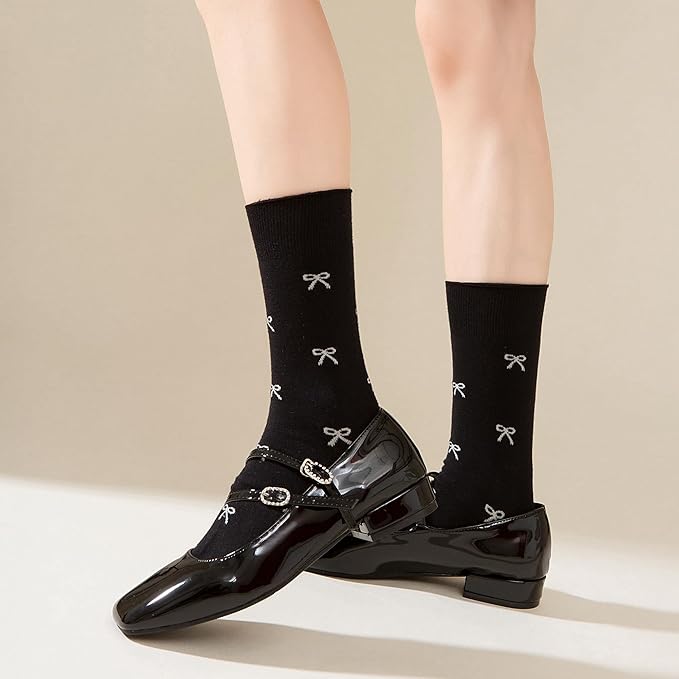 Calcetines Mujer Algodón Algodón Lacito 5 Pares Talla 5-9 miniatura 7