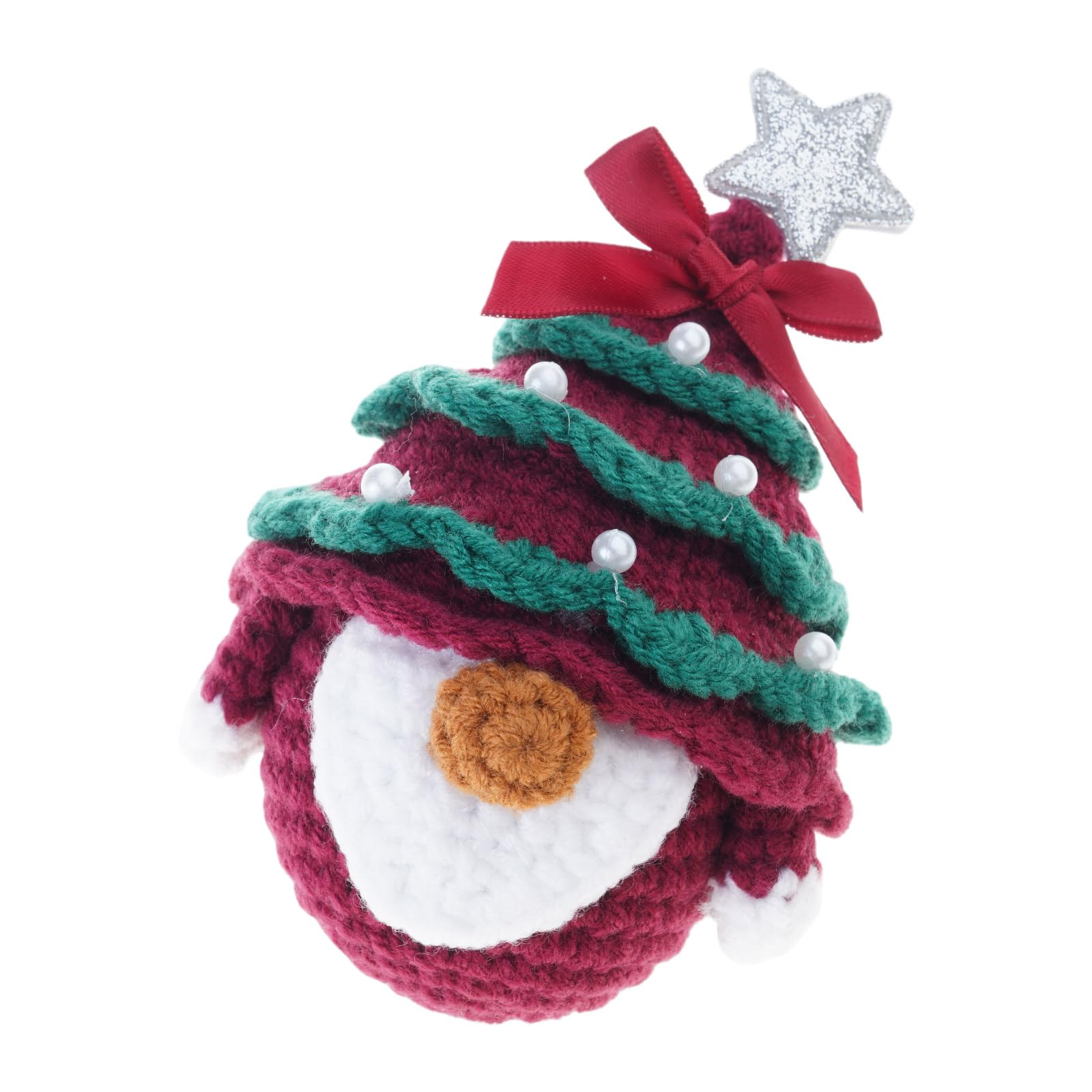NEWFT Cotton Yarn Gnomes Crochet Handcrafted Christmas Ornaments for Home & Crafting Crochet Christmas Ornament