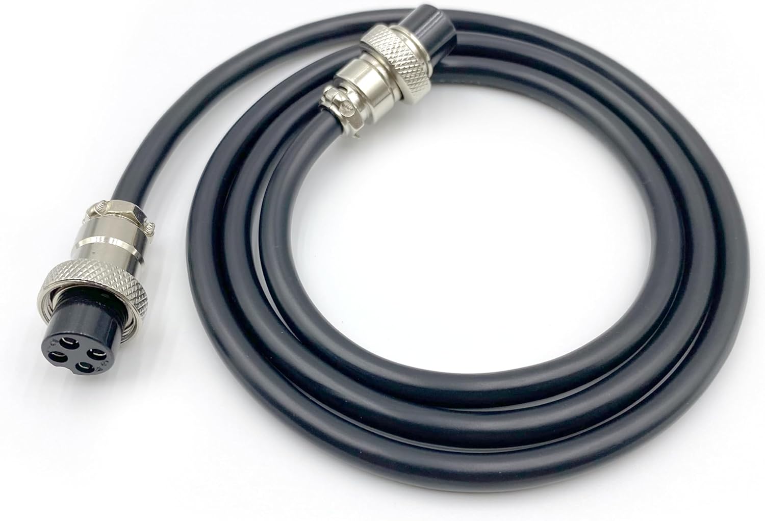 29.53 ft GX16 4 Pin Double Female Head Aviation Cordset, GX16 4Pins Female to Female Connector Electrical Cable Panel Mount Circular Metal Aviation Adapter Cordset for Ships 20AWG (9meter)