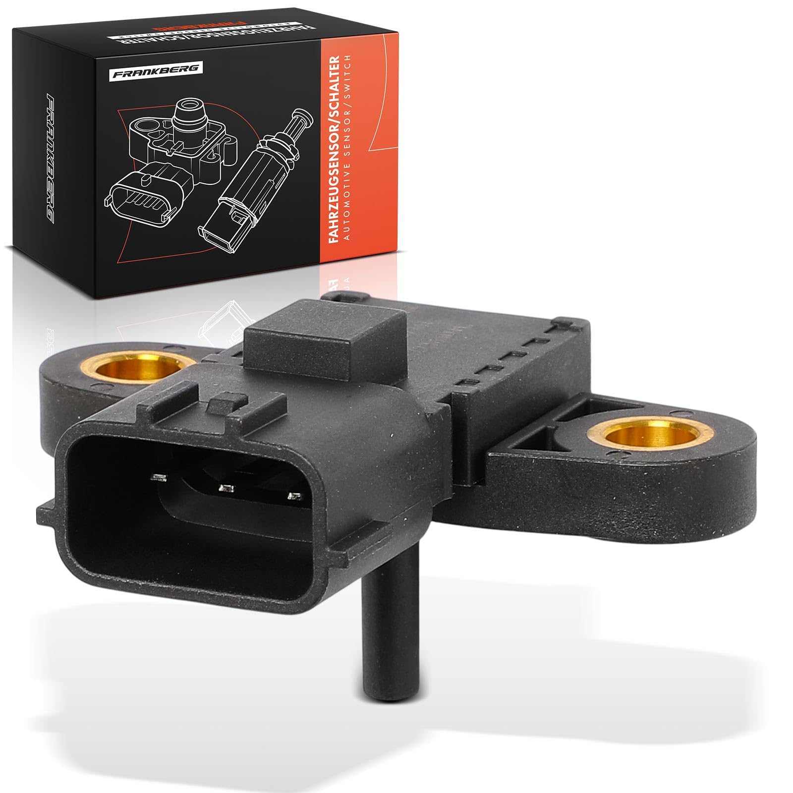 Frankberg Sensore pressione differenziale Pressione gas di scarico Compatibile con Pathfindel III R51 NP300 Navara D40 NP300 Navara Pianale/Telaio D40 Replace# 5WK96900,22365EB30A