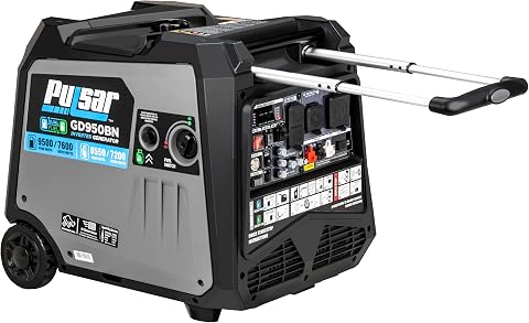 Pulsar 9500W Dual Fuel Portable Inverter Generator GD950BN