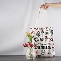 Vista 4 de ENSIANTH Funda de libro para lector de romance oscuro, regalo para amantes de los libros picantes, Just Tell Me To Stfuattdlagg Funda de libro