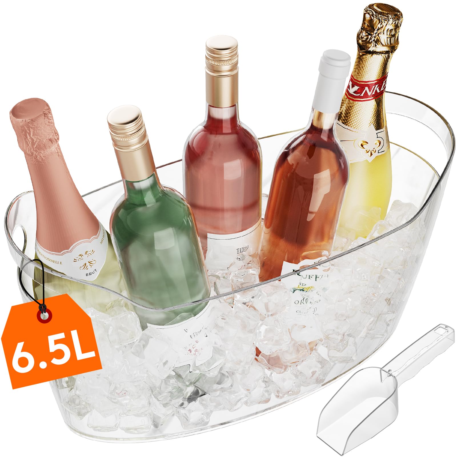 lifewit seau à glaçons portable 6.5l