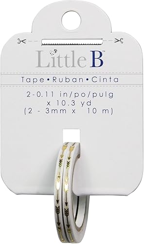 Miniatura 2 de Little B 100564  Rollo de vinilo calcomanía decorativo cinta, oro Foil Flechas