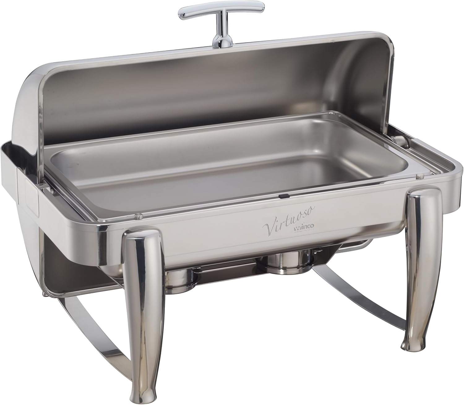 Winco Virtuoso 8-Quart Chafer, Full, 180 Roll-Top