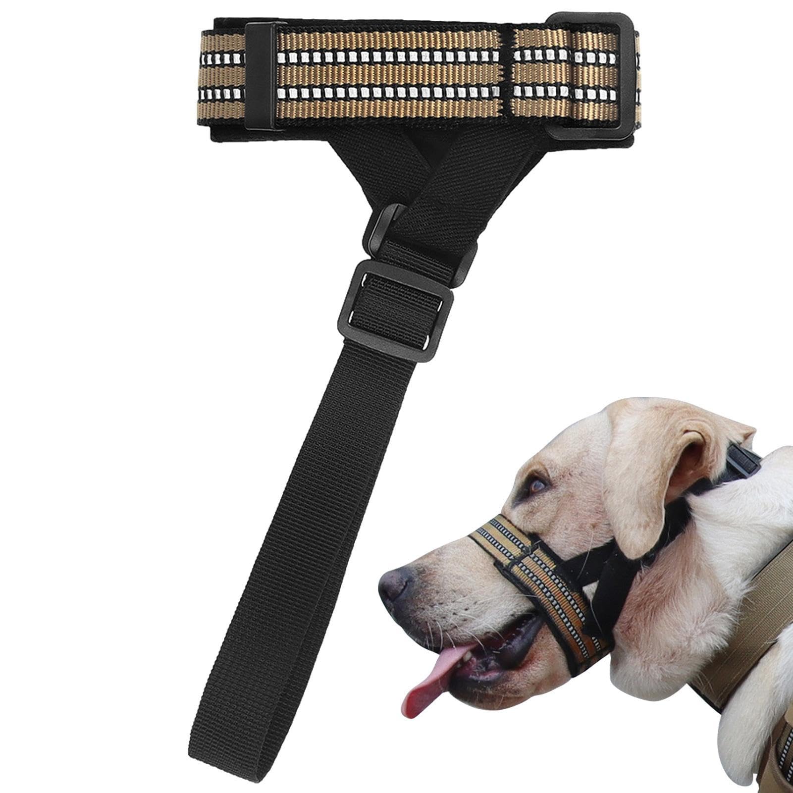 Museruola Per Cani In Rete Regolabile - Taglia M Nero, Per Evitare Morsi E Abbaiare