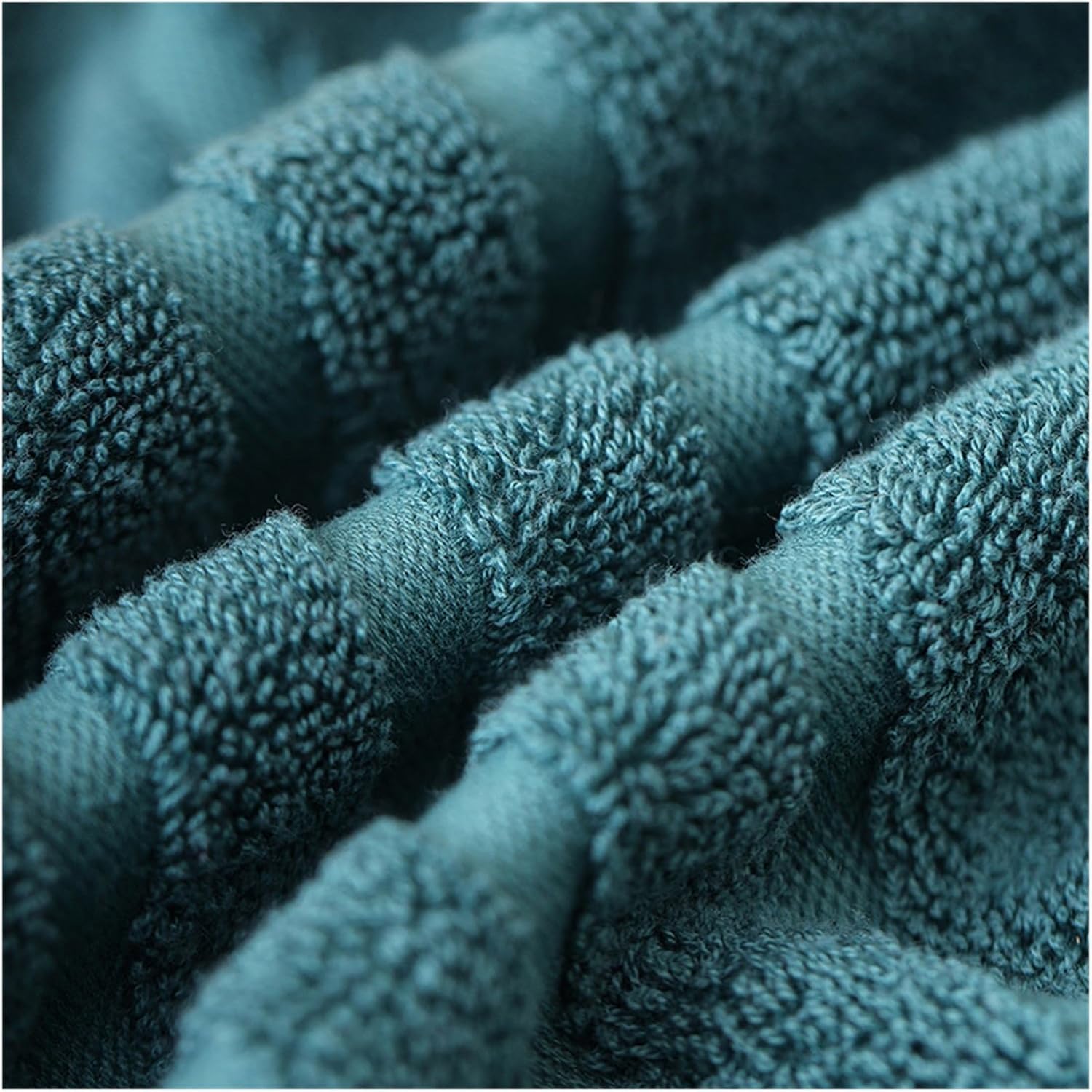 Thick Cotton Towels 2-Pack, Soft Absorbent Solid Bath & Face Towels for Adults(Green)