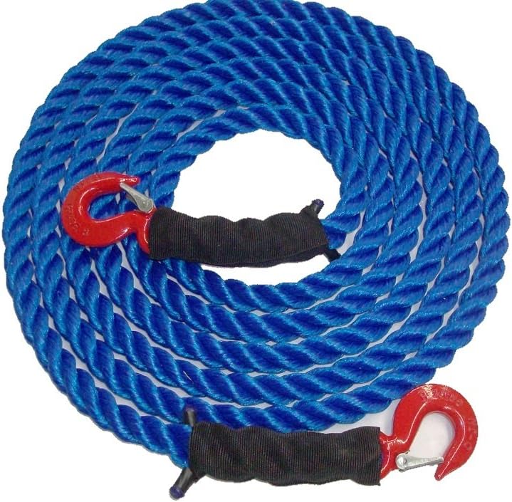 Polypropylene Tow Rope, 12,500Lb 7/8" x 20 Ft by Triple S Rope