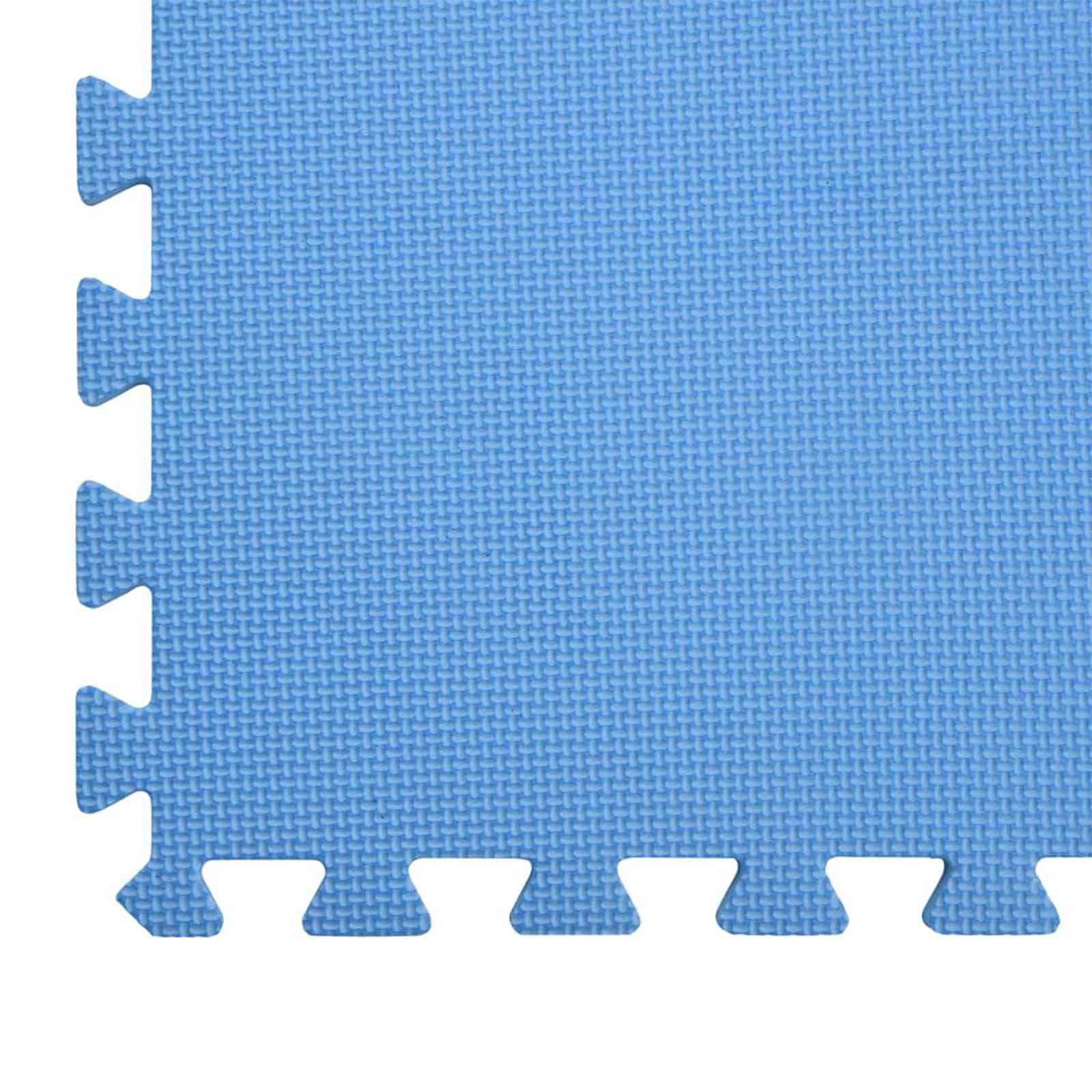Alfombra de suelo para piscina, 6 unidades, color azul, 2,16 ㎡, espuma EVA, antideslizante, impermeable, modular, para piscina, jacuzzi, aislamiento exterior y retención de calor