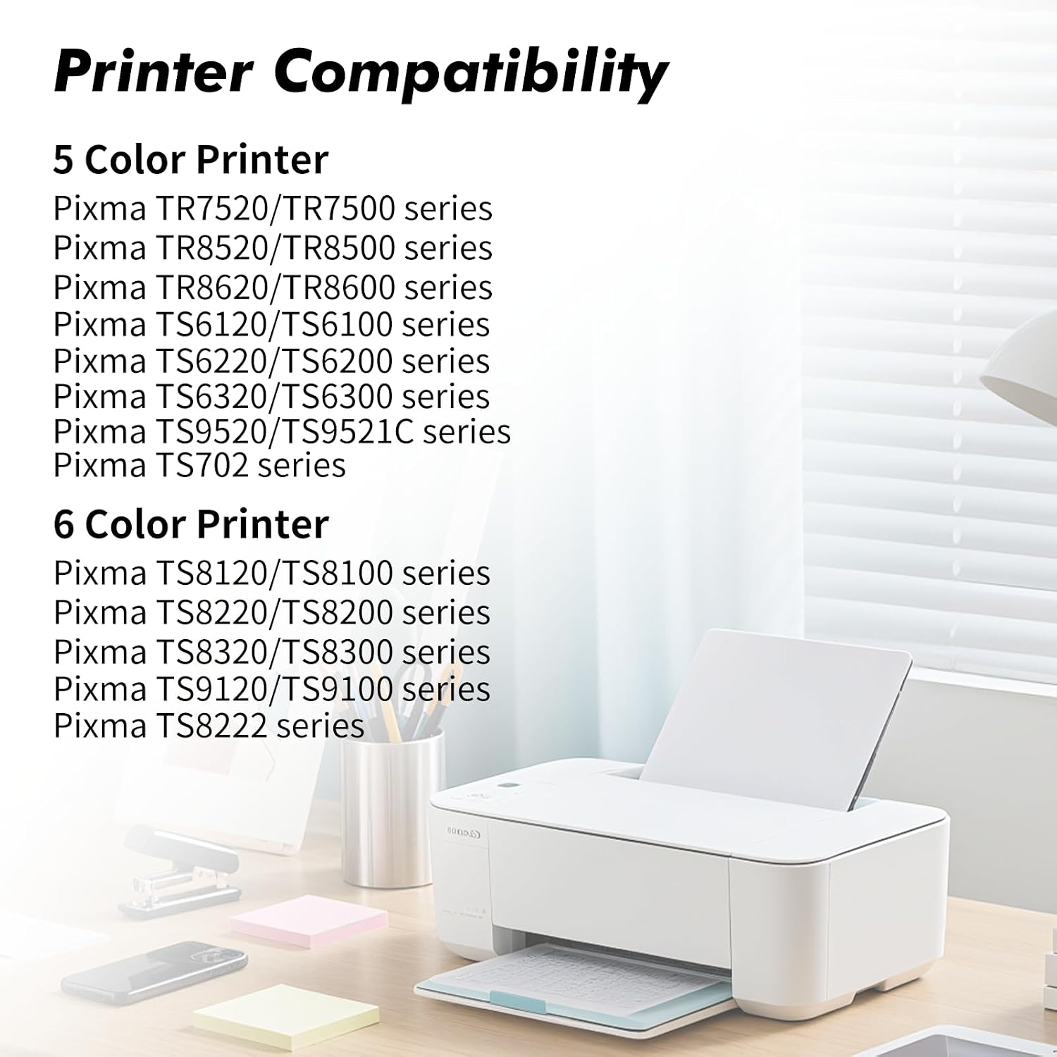 PGI-280XXL CLI-281XXL Refillable Ink Cartridges Replacement for PIXMA TS6120 TS6220 TS6320 TS8120 TS8220 TS8320 TR7520 TR8520 TR8620 TS9120 TS9520 TS9521C TS702 Printer