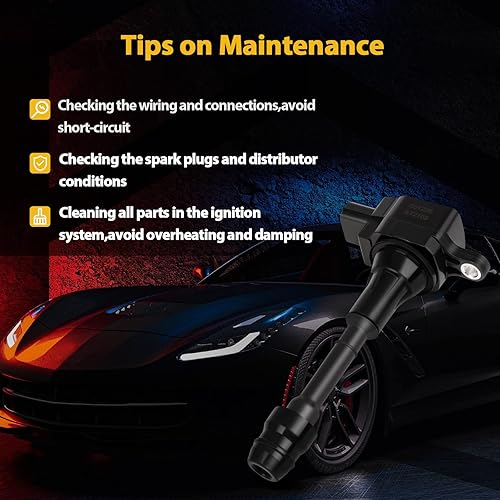 Vista 292 de OCPTY Juego de 4 bobinas de encendido compatibles con OE: UF604 C1685 apto para Mazda 3 para Mazda 5 2008-2015