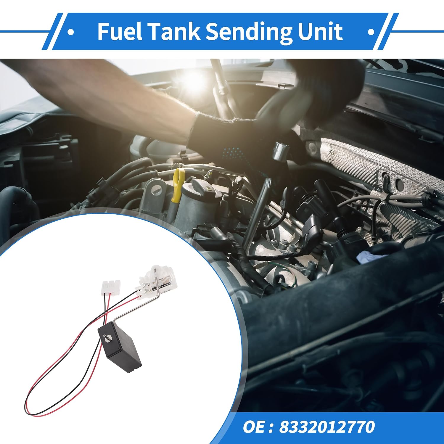 Fuel Tank Sending Unit Compatible for Toyota Corolla 2006-2011 No.8332012770 – Corrosion-Resistant Housing & Sealed Connectors