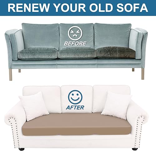 Miniatura 204 de Smiry Fundas de cojín de sofá con estampado, fundas de sofá elásticas y suaves para sofá, funda de sofá antideslizante lavable protector de muebles