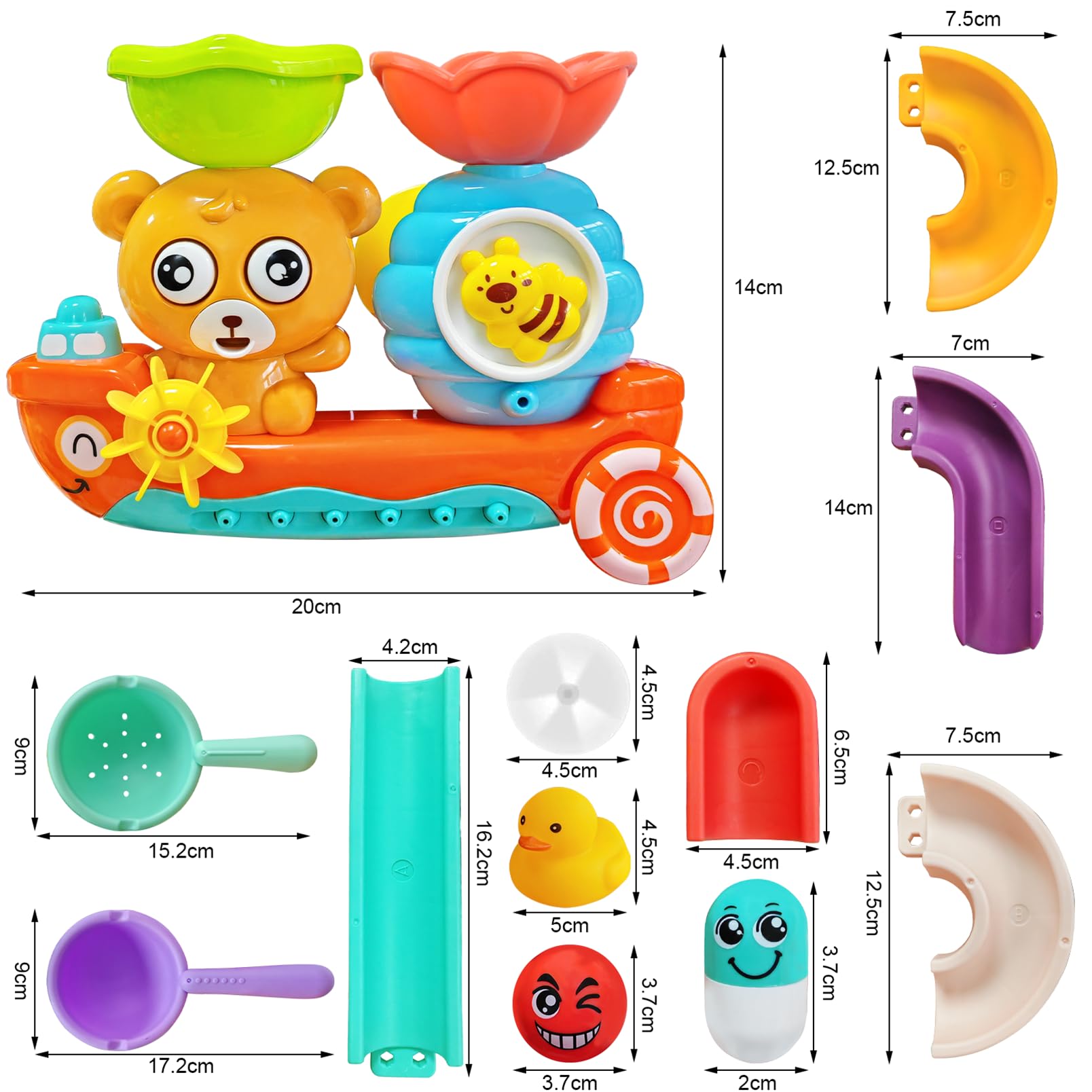 Zuignap speelgoed baby, kinderbadspeelgoed vanaf 3 jaar, 40 stuks Montessori -sensorisch speelgoed, siliconen bouwstenen, zuigspeelgoed, stressverminderend cadeau voor jongens en meisjes van 4, 5 en 6