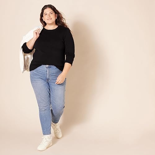 Miniatura 8 de Tienda Essentials Womens 100% Cotton Crewneck Sweater (Available in Plus Size)