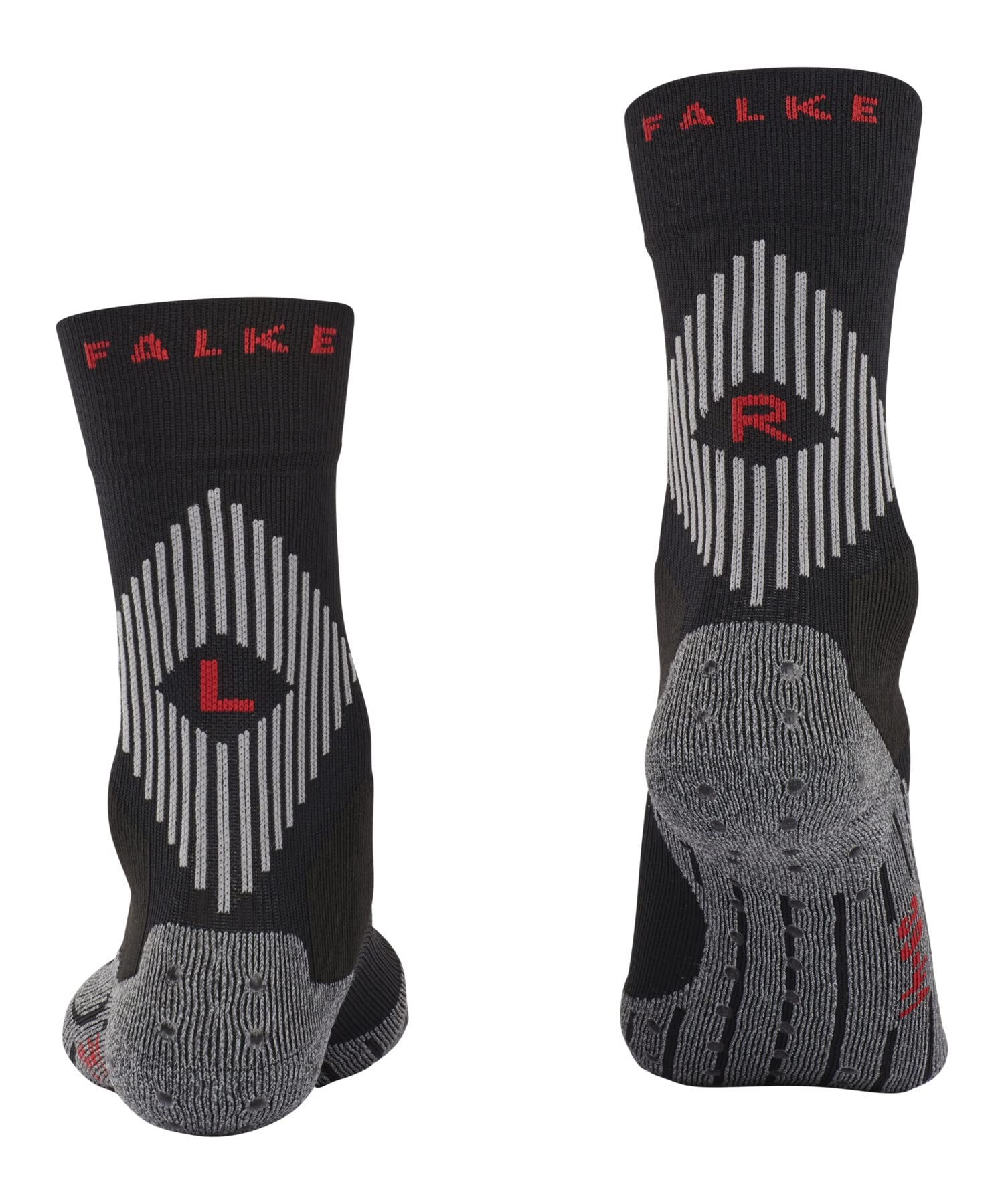 FALKE unisex adulto 4 GRIP Stabilizing calzini sportivi supporto della caviglia puntini in silicone sulla suola migliore aderenza alla scarpa traspiranti asciugatura rapida filo funzionale 1 paio | aumenta la stabilità e massimizza la presa