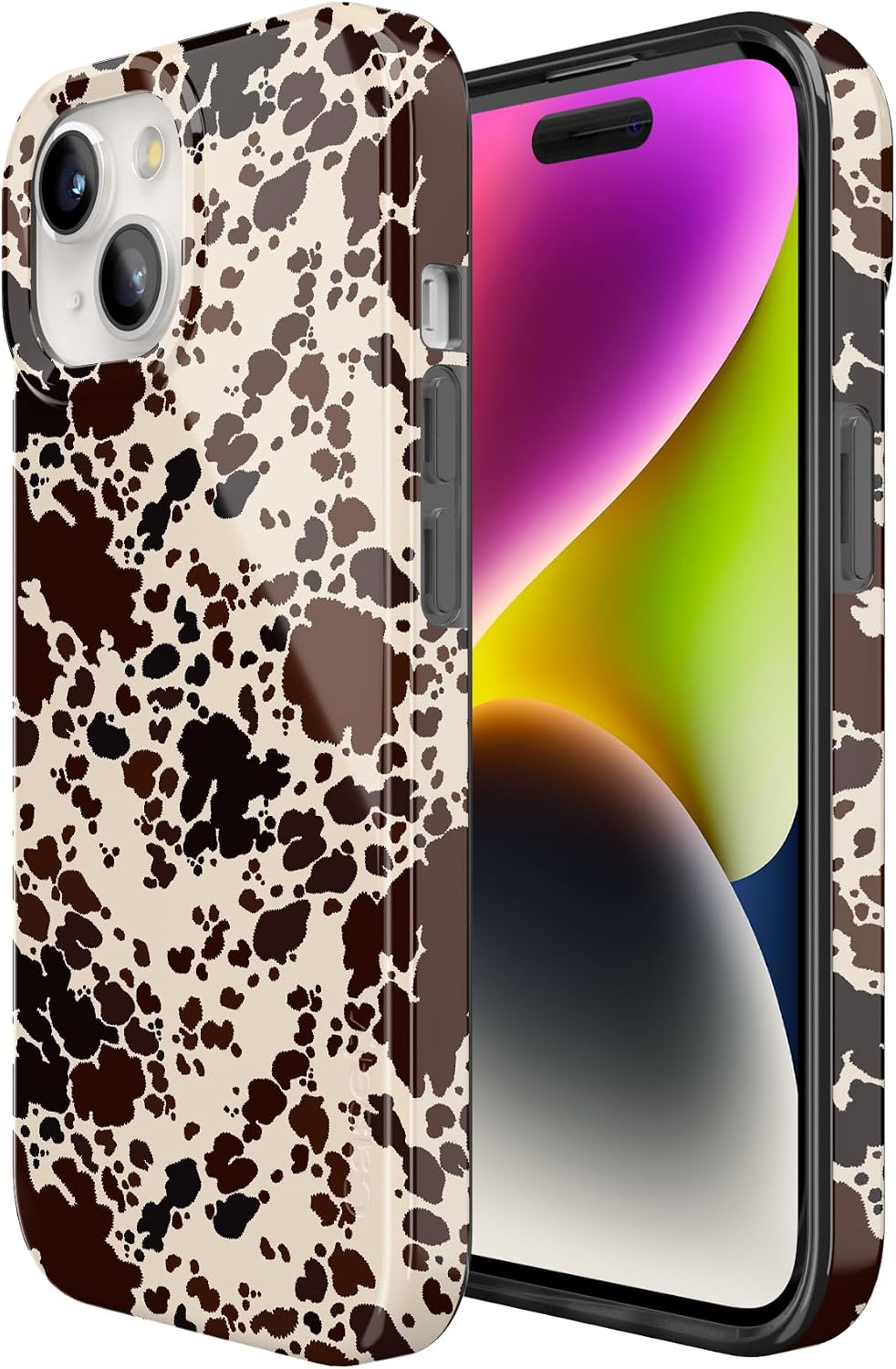 Casely iPhone 15 Case | Cowgirl Envy | Cow Print | Compatible with MagSafe | Classic Ultra Slim Design