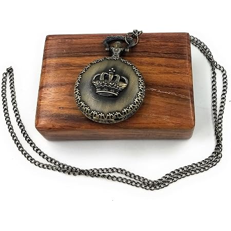 Women King Crown Antique Locket 