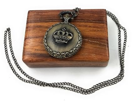 Women King Crown Antique Locket 