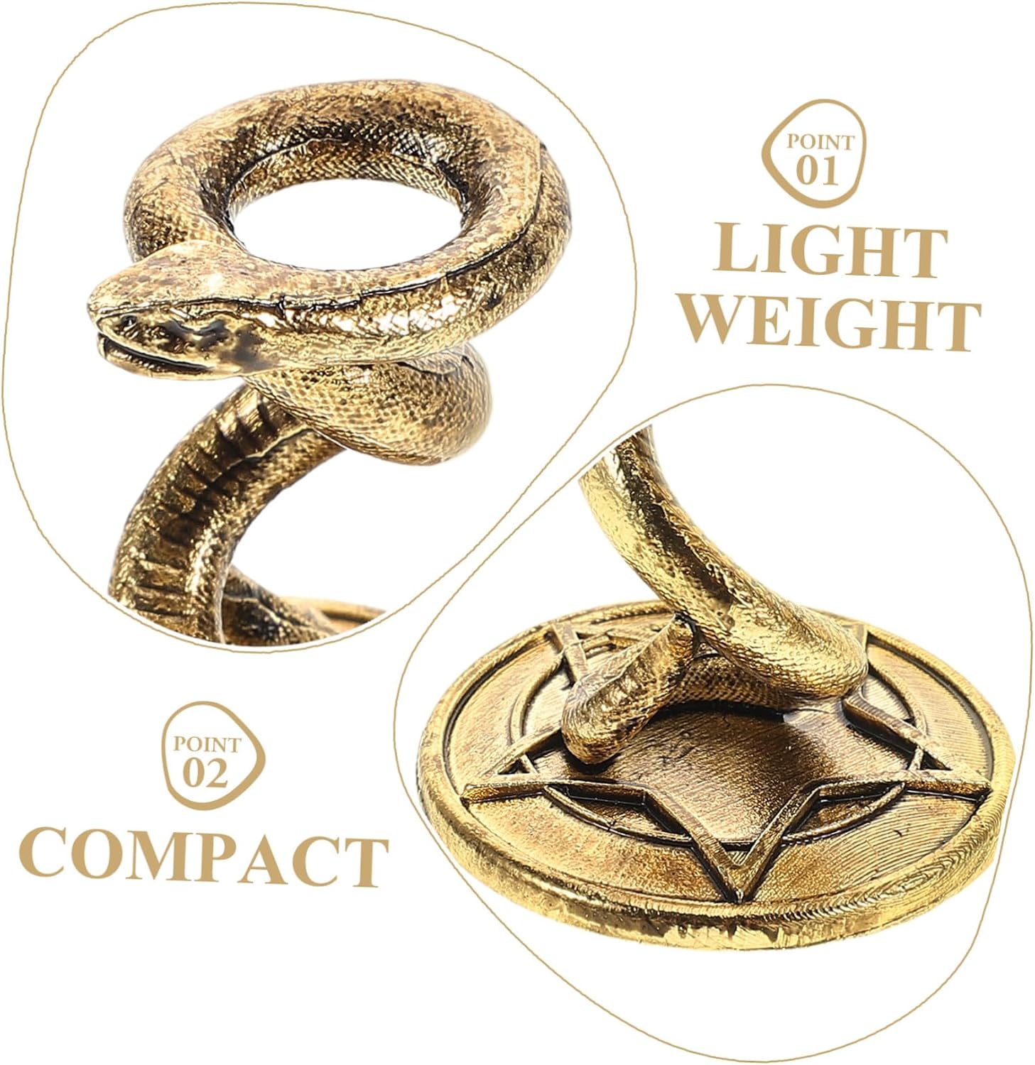 Snake Crystal Ball Holder Metal Sphere Display Stand for Crystal Balls Gazing Globes Agate Stones Egg Display Stand Decorative Base for Home Office Decor