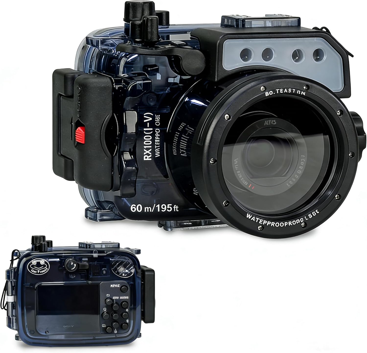 Seafrogs Waterproof Camera Housing for Sony RX100 I II III IV V, Professional 130FT/40M Underwater Camera Case, Perfect for Diving Enthusiasts Take Professional Photos Underwater Protective Cases