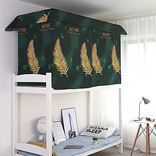 Vista 30 de Lobagve Cortinas de litera para dormitorio de estudiantes, cortinas de cama transpirables, a prueba de polvo, tela opaca para cama, toldo de cama