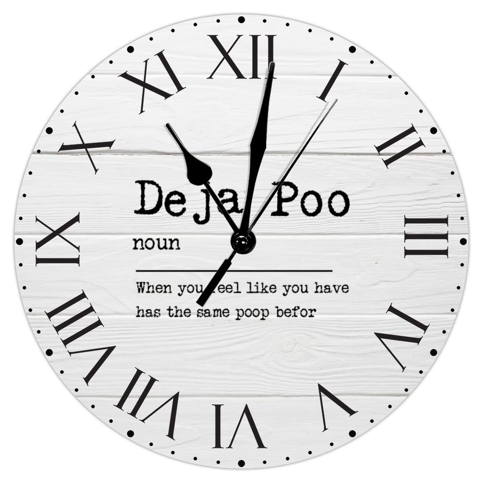 Horloge murale silencieuse pour salon et cuisine avec citations motivantes