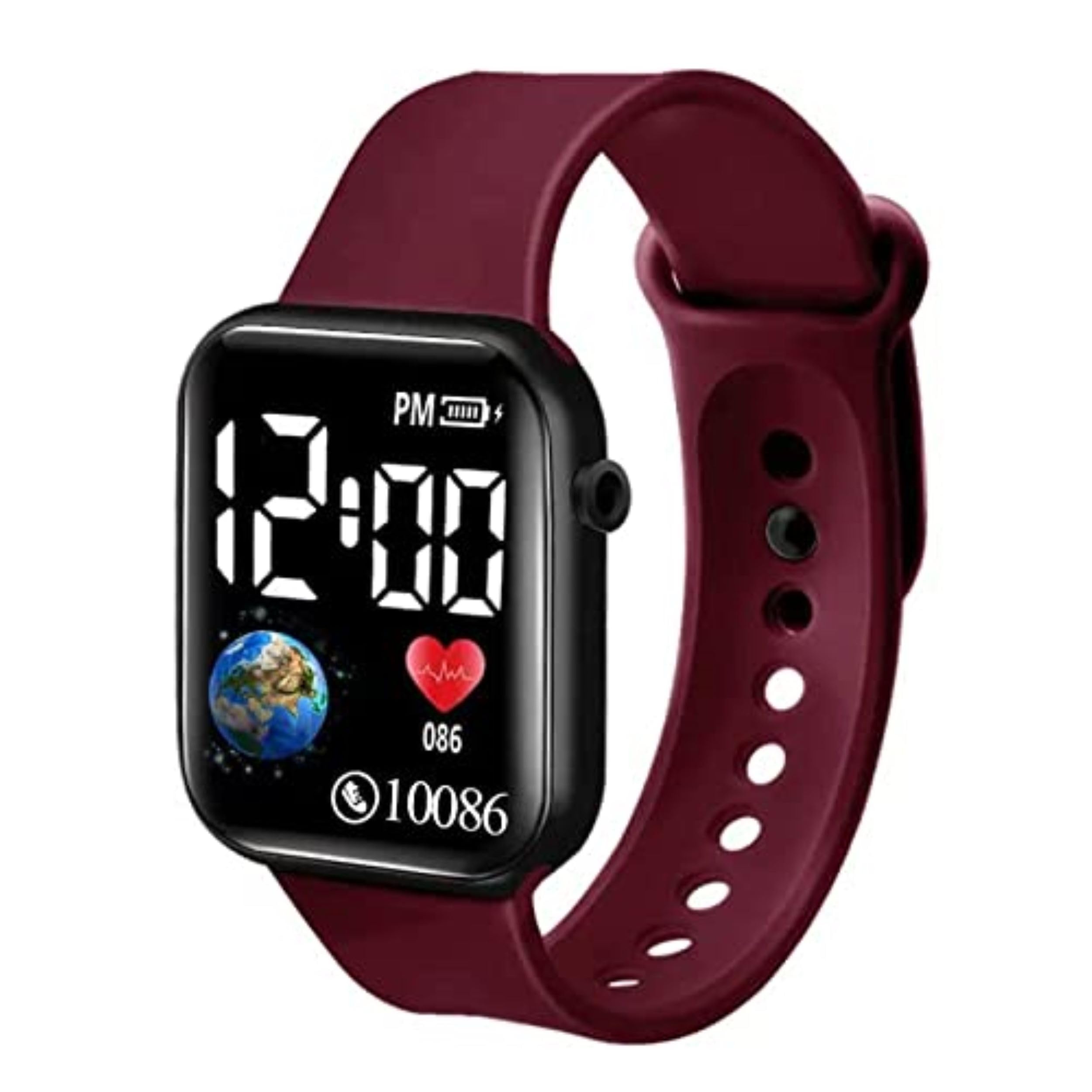 MVS Digital Square Dial | Digital Watches | Day & Date Display | for Boys & Girls (Pack of 1) (Brown) (B0C77PY88G) Amazon Price History, Amazon Price Tracker