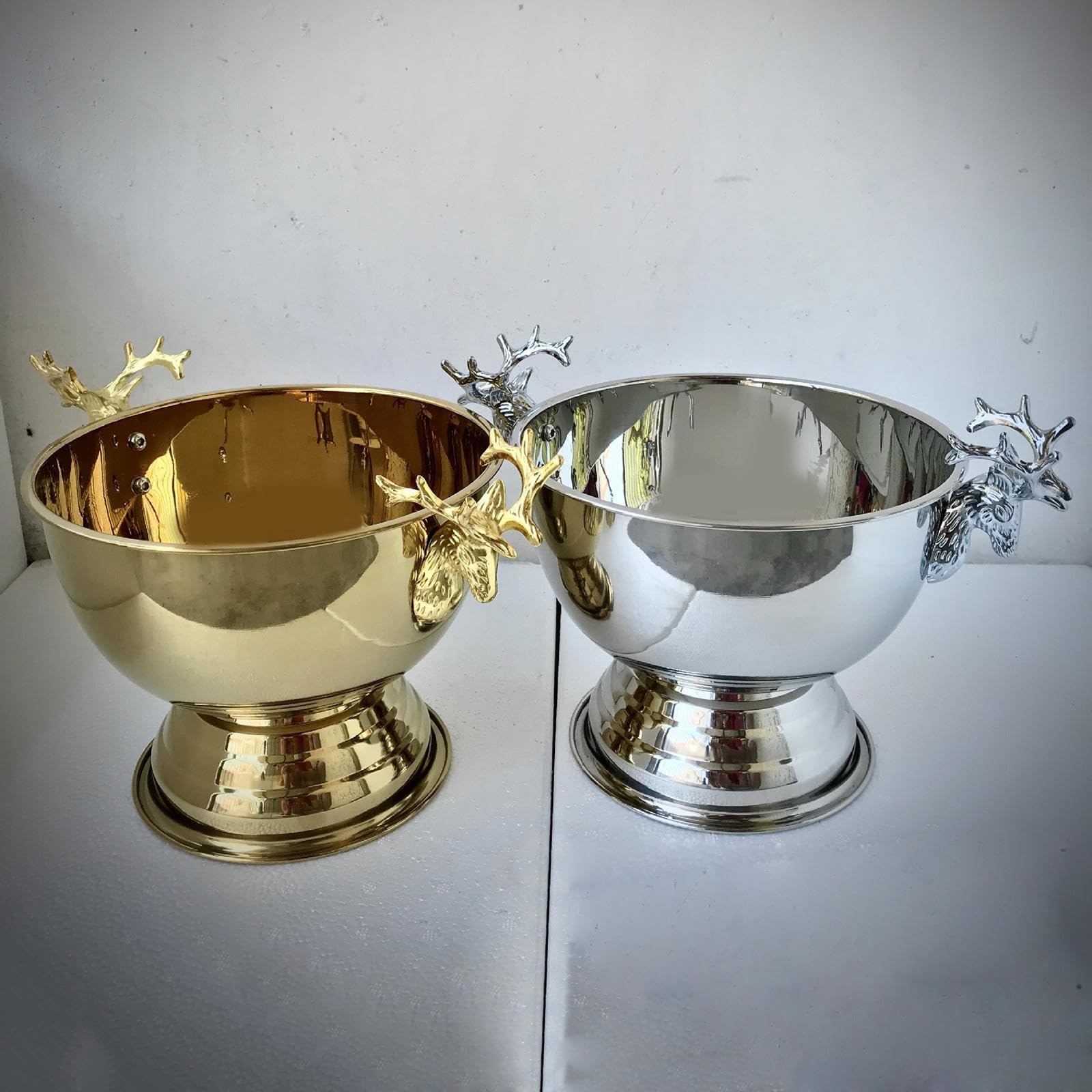 Cubo de champán de hielo, tazón, reuniones, fiestas, con estilo, decorativo, suave para el entretenimiento, cubo champán hielo, tazón para congelador, fiesta, bar