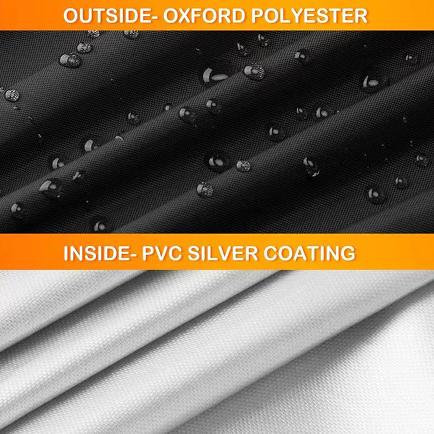 Heavy-Duty PU Grasscutter Protector UV-Resistant University Storage Bag Global Size 72x54x46In Mower Cover UV