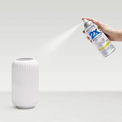 Miniatura 5 de Rust-Oleum 249090 Painter's Touch 2X Ultra Cover - Pintura en aerosol de 12 onzas, blanco brillante (paquete de 2)