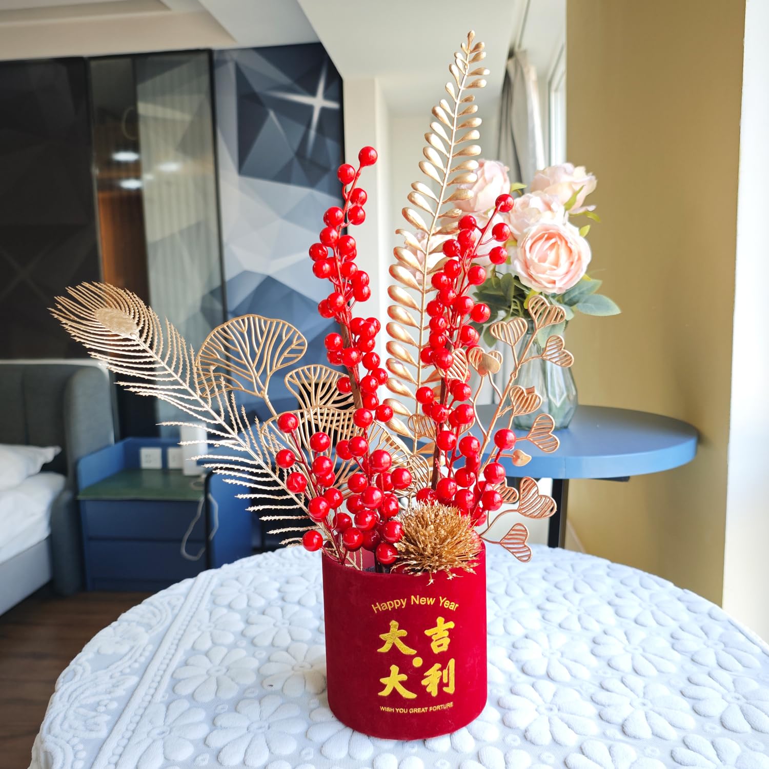 Amazon.com: LOONELO Chinese New Year Table Ornament, Artificial