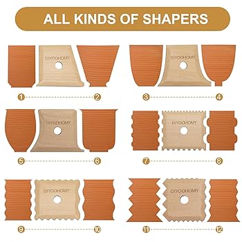 窯道具 Amazon.com: DIYOOHOMY 7 Pcs Pottery Ribs Foot Shaper