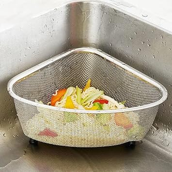 Deconox Stainless Steel Leg Sink Garbage Strainer 18x13x10 Cm | Stainless Steel Leg Sink Garbage Strainer - Hygienic and Practical Garbage Strainer Solution!