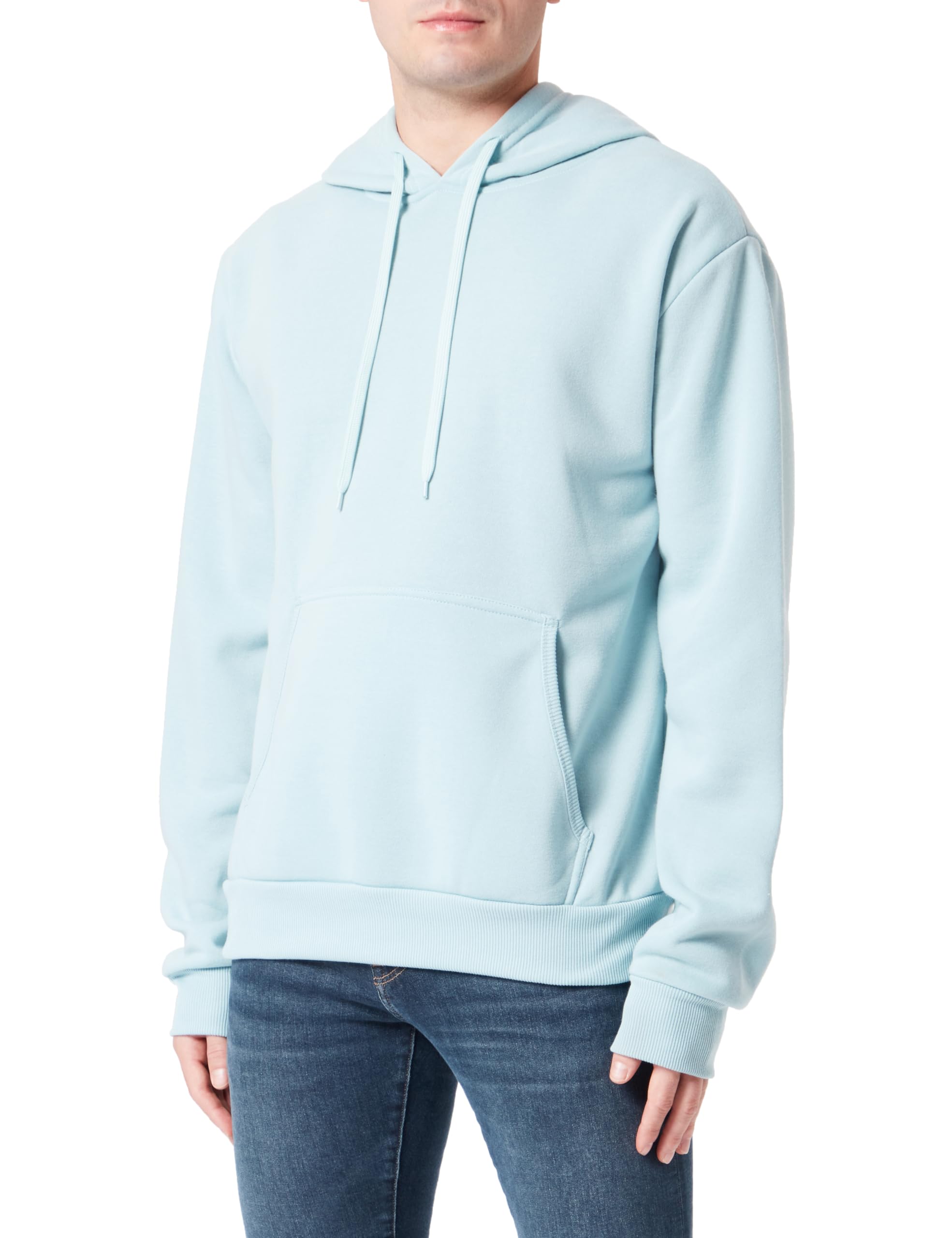 KLEKOMen's Polyester Ice Mint Sporty Stretch Knit Sweater Size S Hooded Sweatshirt, S