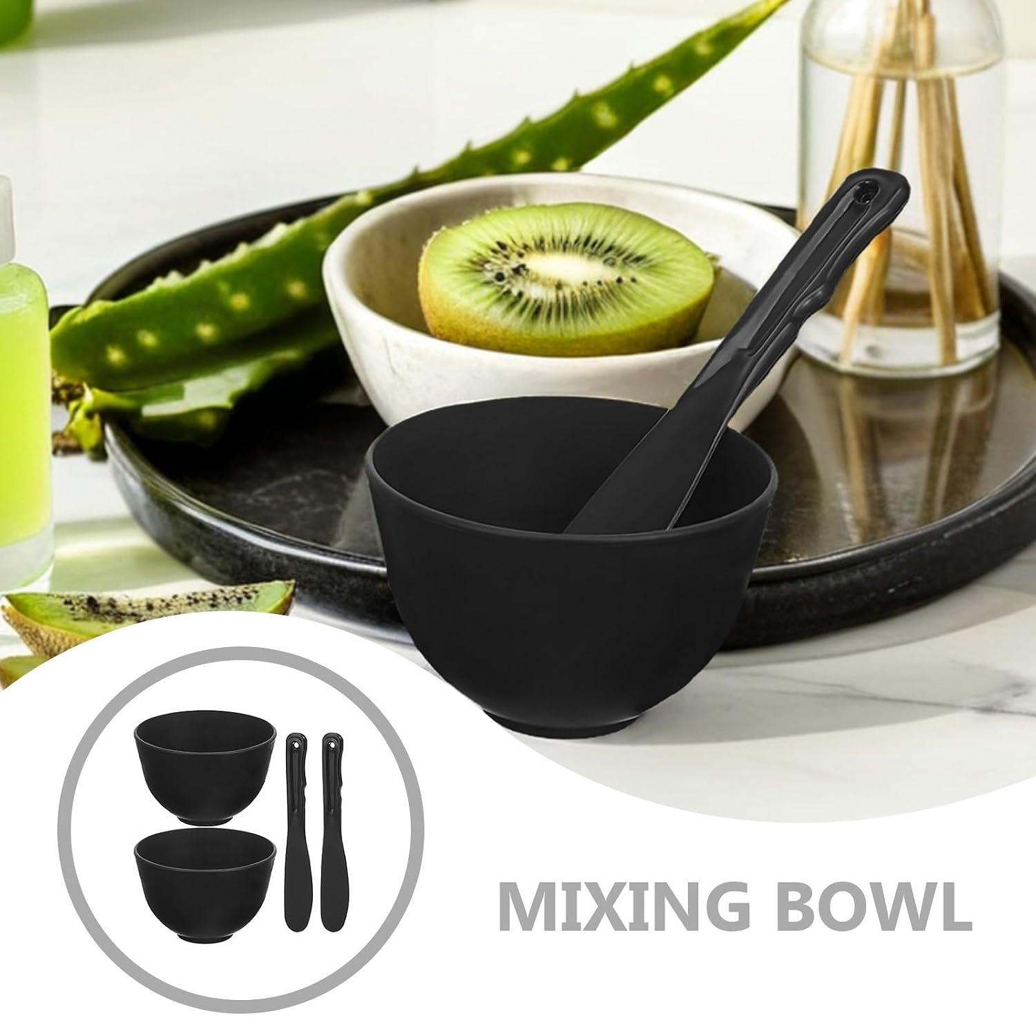 Mask 8 Silicone Stick Facial with Bowl Mixing Stirring Set image 5