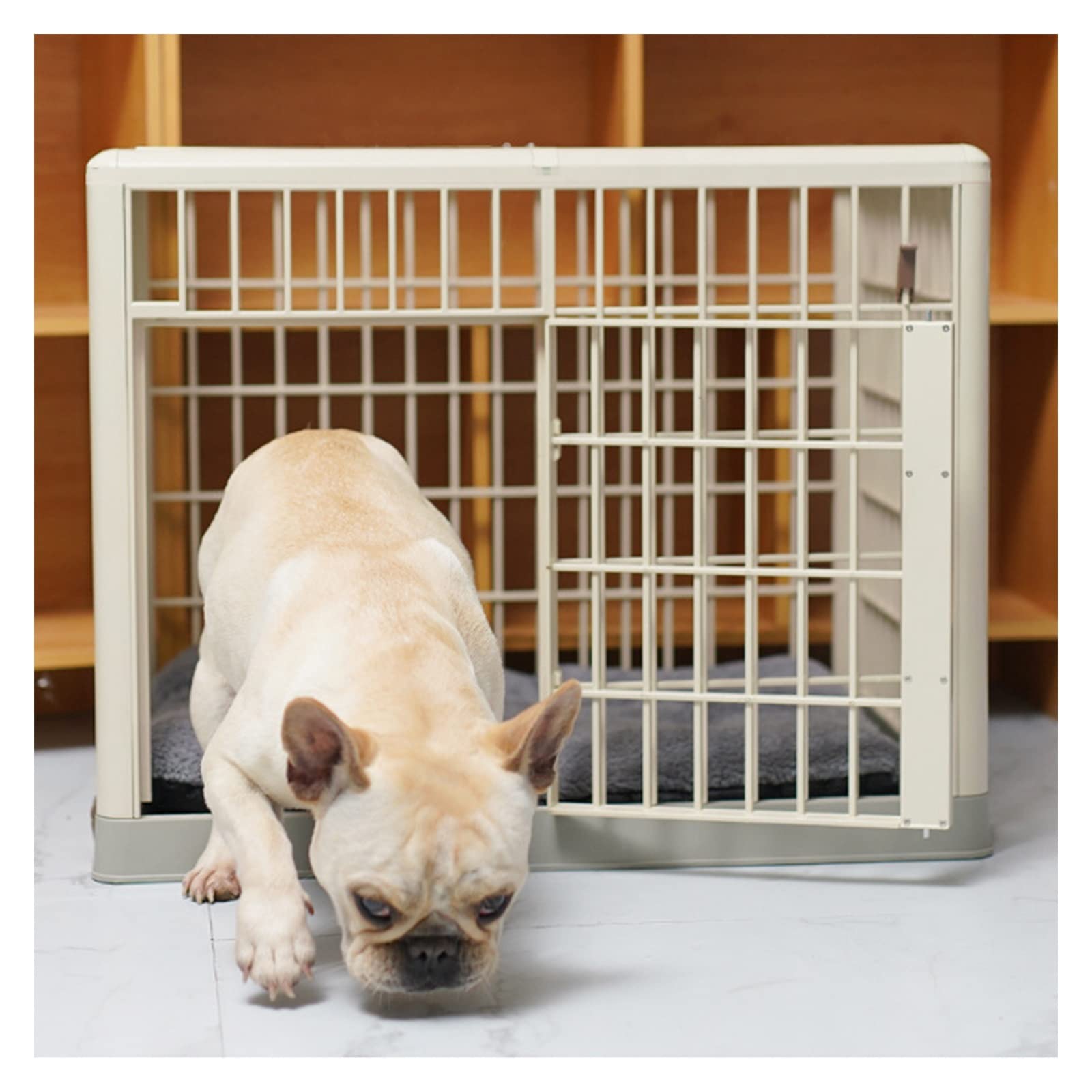 Gabbia per Cani Gabbia per Cani da Interno con Lucernario Apribile per Cani di Piccola E Media Taglia con Cuscino per Cani da Compagnia Villa per Animali Domestici Cucce,M