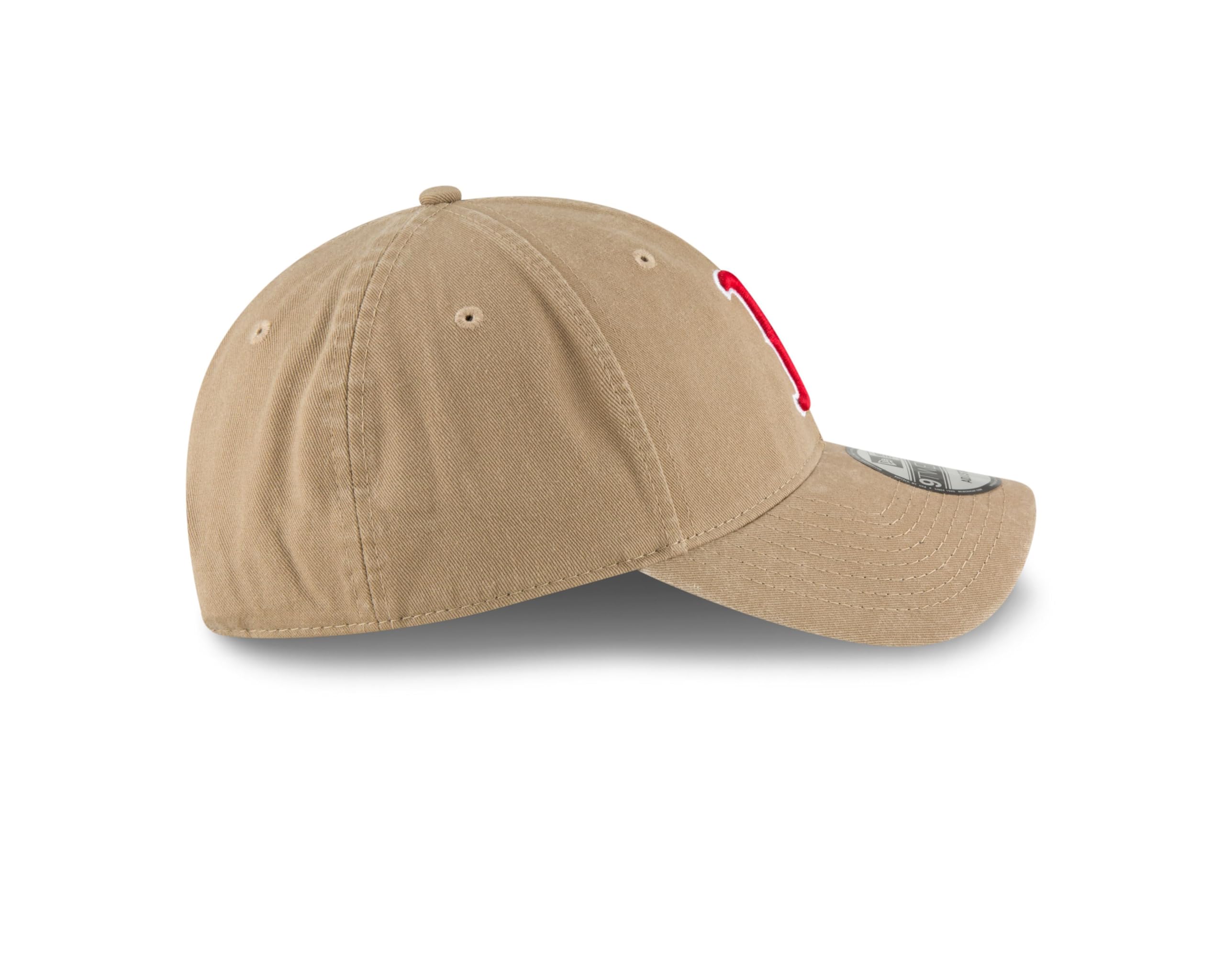 New Era Boston Red Sox MLB Core Classic Marrone 9Twenty Berretto Regolabile