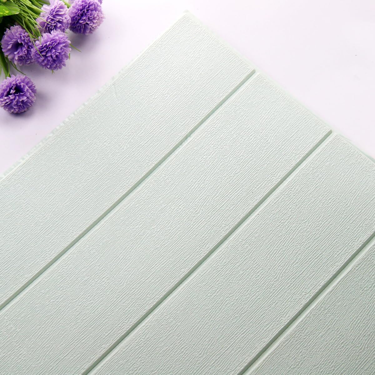 ECYC Ltd 7 Pack Peel and Stick 3D Wall Panels Foam Faux Wood Grain Wall Stickers Self-Adhesive Removable Wallpaper for Kitchen Bedroom Living Room TV Background Wall Home Decoration, 27.6" x 27.6"